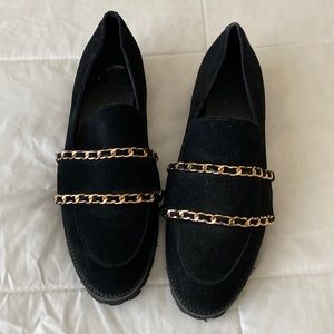 Black Karl Lagerfeld loafers
